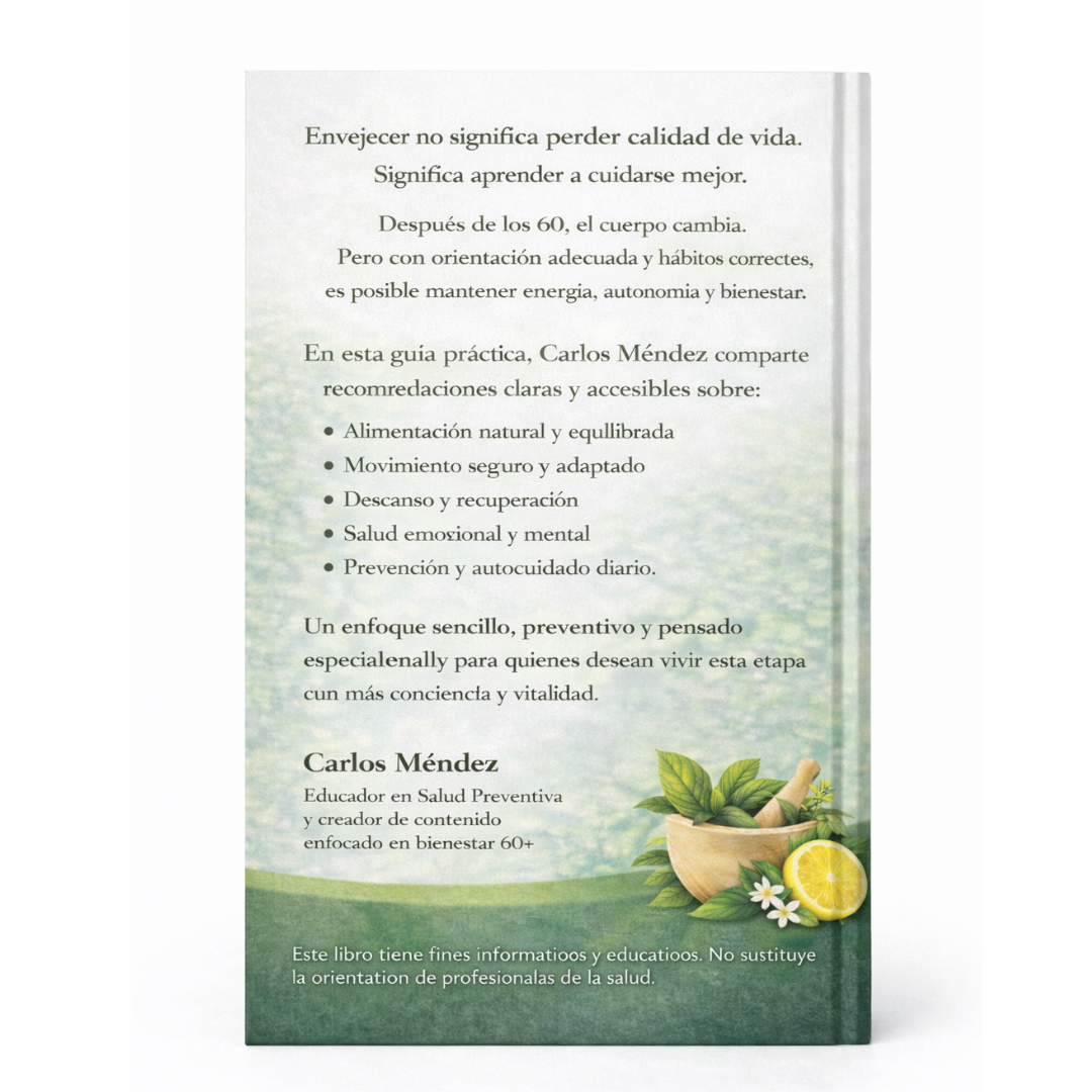 Salud Plena 60+ : Guía práctica para vivir mejor después de los sesenta.