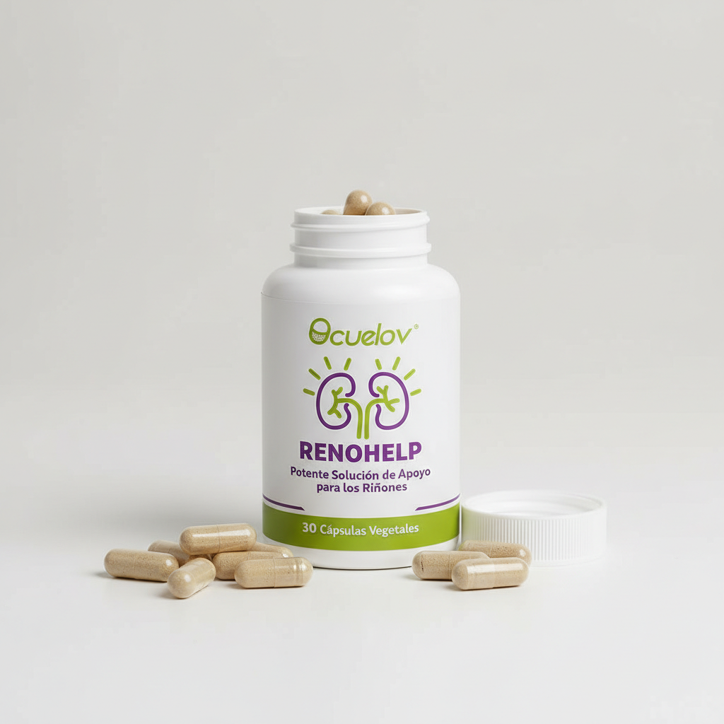 SUPLEMENTO NATURAL RENOHELP - Apoya la salud y la limpieza de los riñones